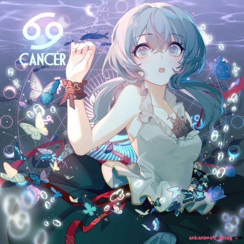 cung cự giải anime xinh