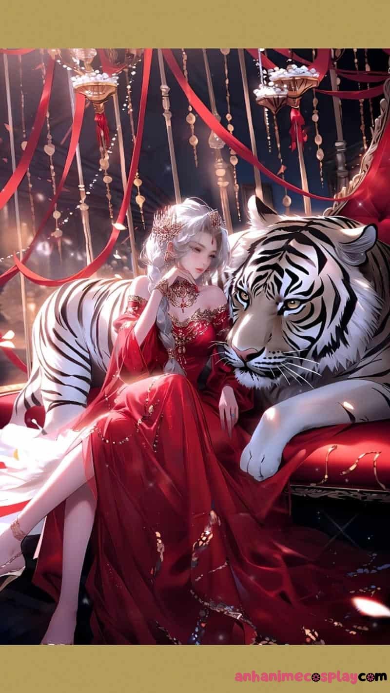 cung sư tử nữ anime ảnh