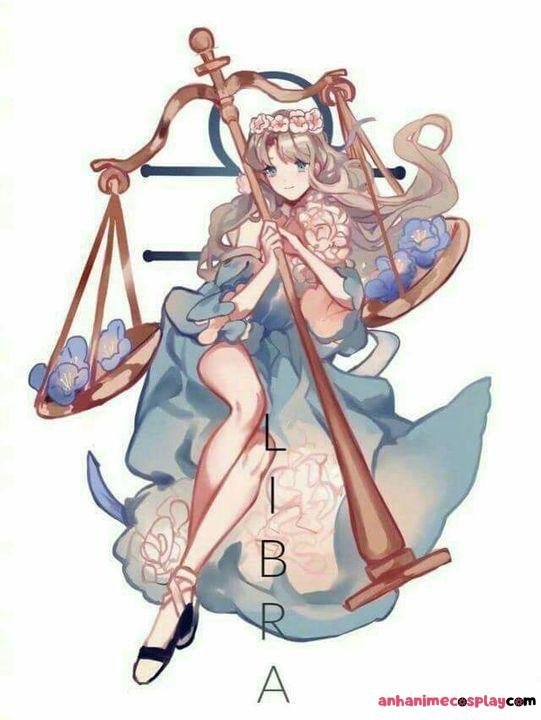 cung thiên bình nữ anime