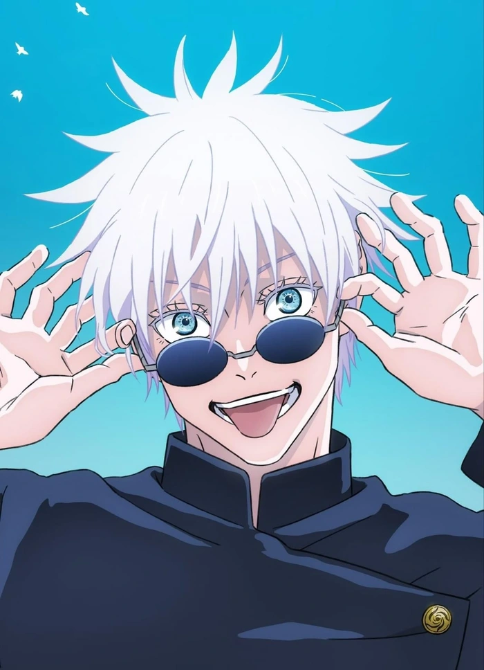 gojo satoru biểu tượng anime hành động