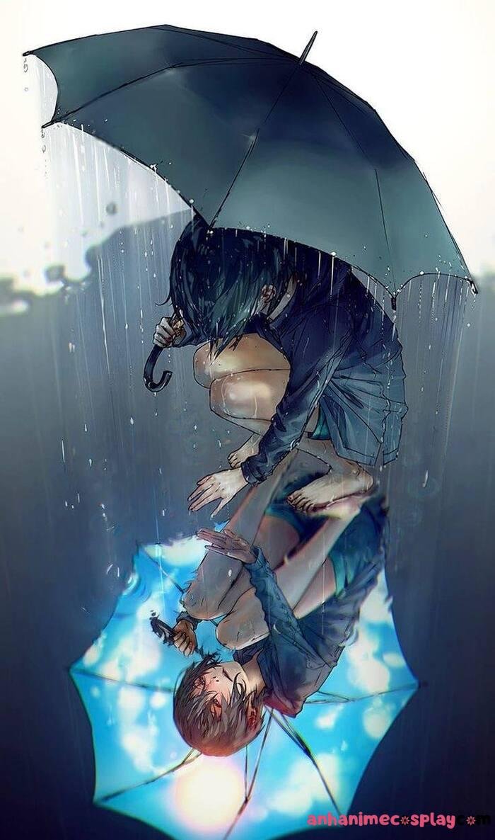 hình ảnh anime buồn về tình yêu đôi lứa hd