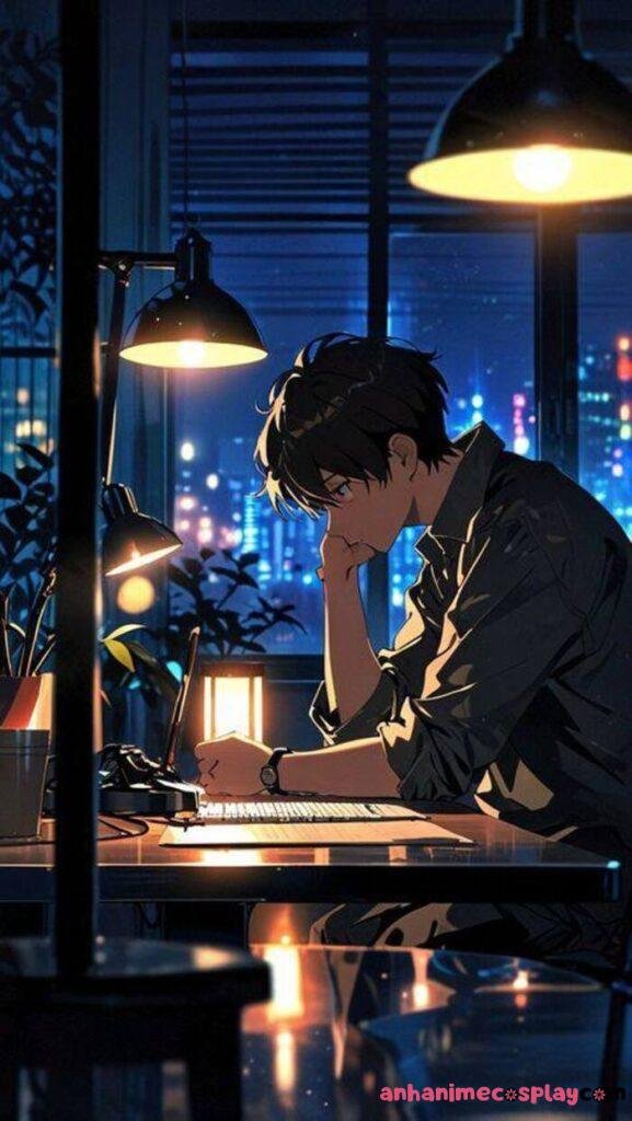 hình ảnh anime buồn về tình yêu xinh