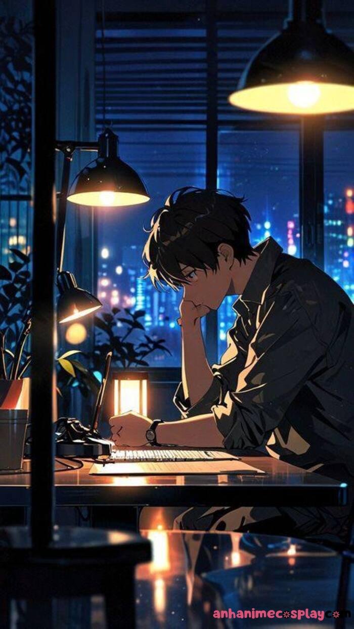 hình ảnh anime buồn về tình yêu xinh