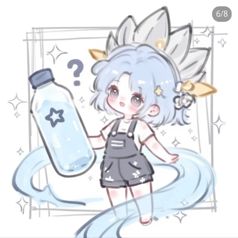 hình ảnh anime cung bảo bình cá tính
