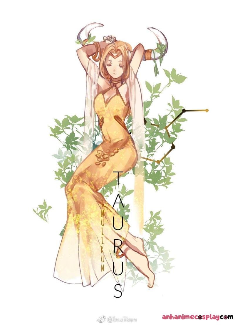 hình ảnh cung kim ngưu nữ anime vẽ