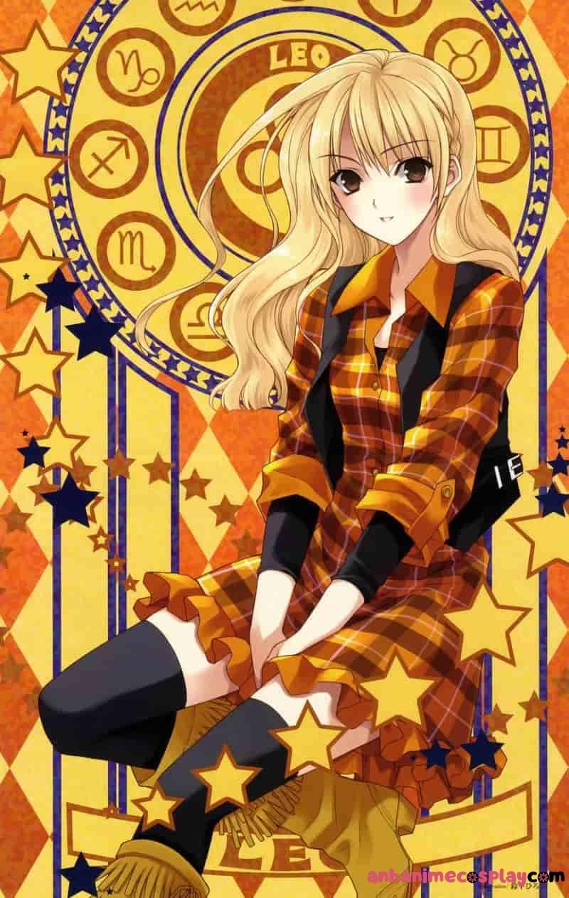 hình ảnh cung sư tử nữ anime dẹp