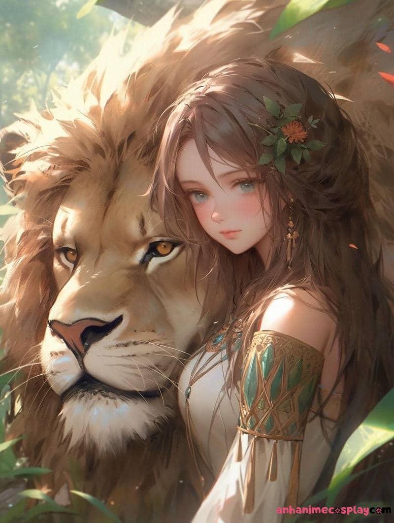 hình ảnh cung sư tử nữ anime đẹppp