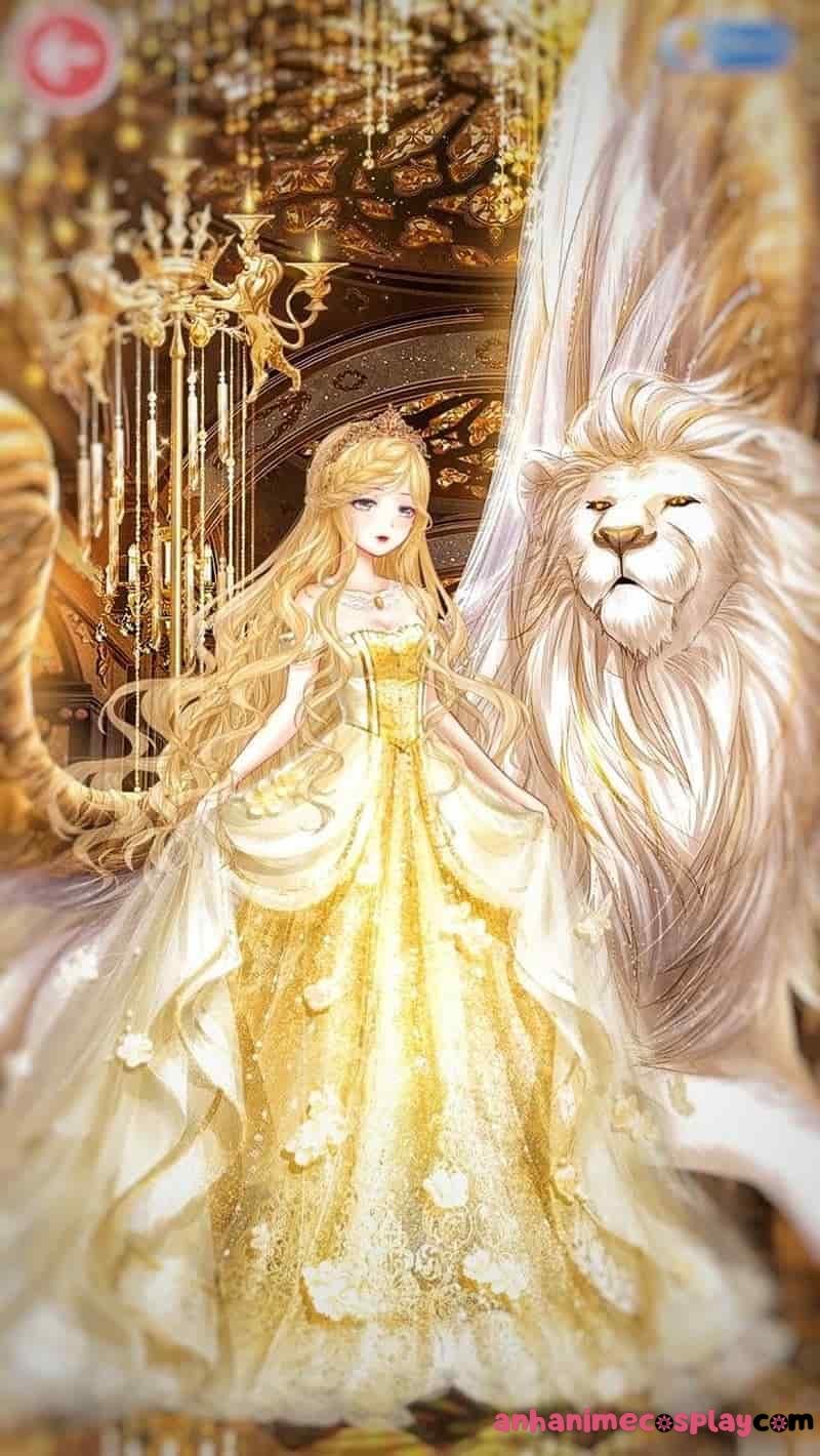 hình ảnh cung sư tử nữ anime nữ thần