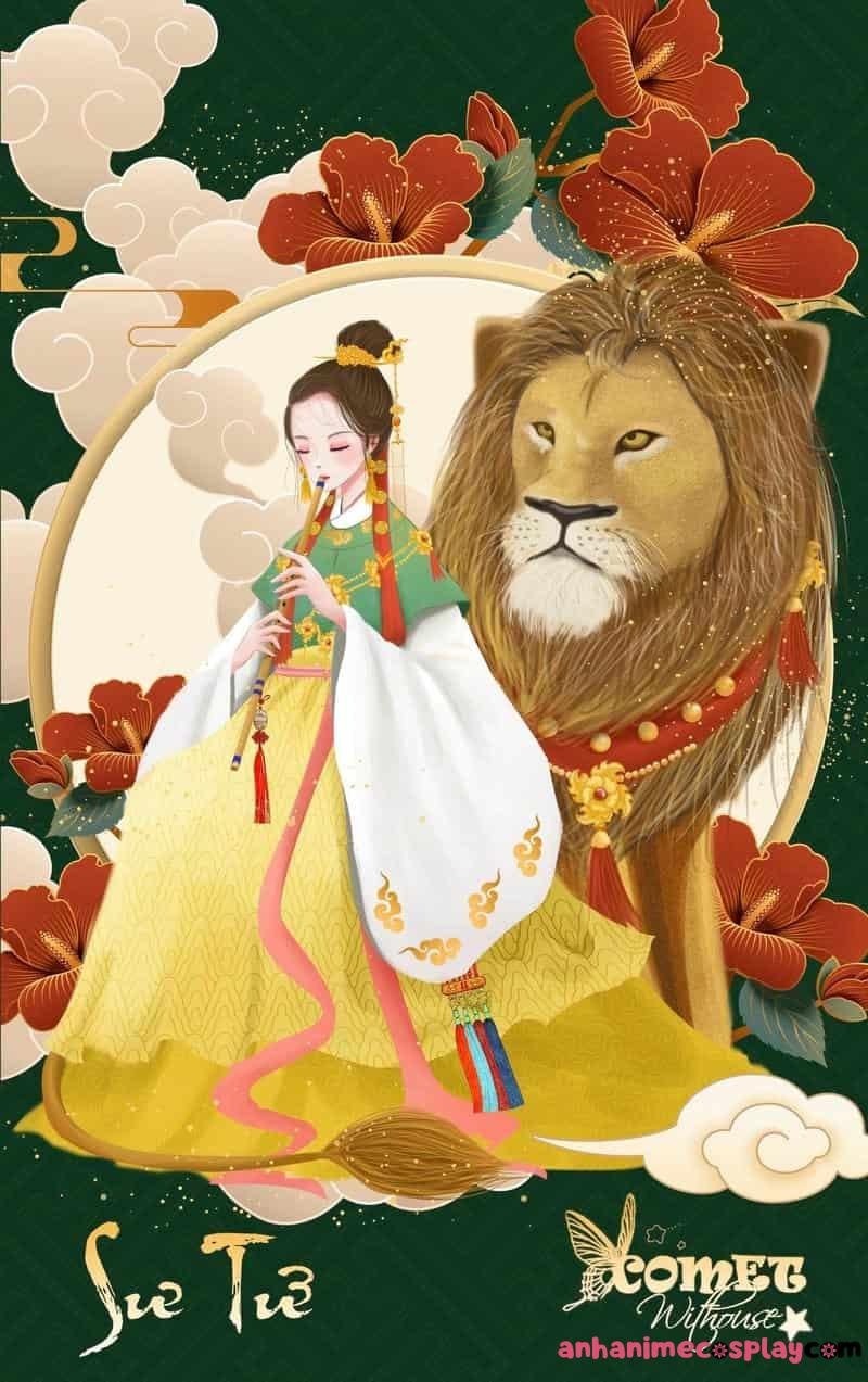hình ảnh cung sư tử nữ anime tiên