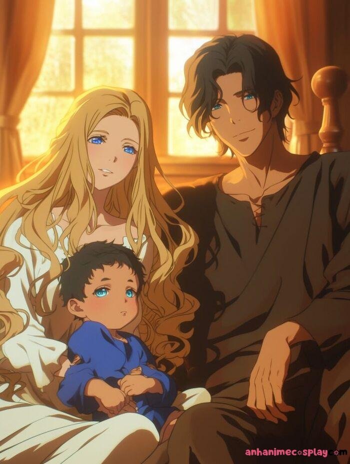 hình ảnh gia đình anime pinterest cực đẹp