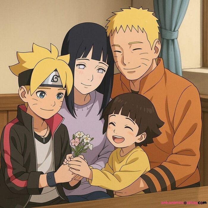 hình ảnh gia đình anime pinterest xinh