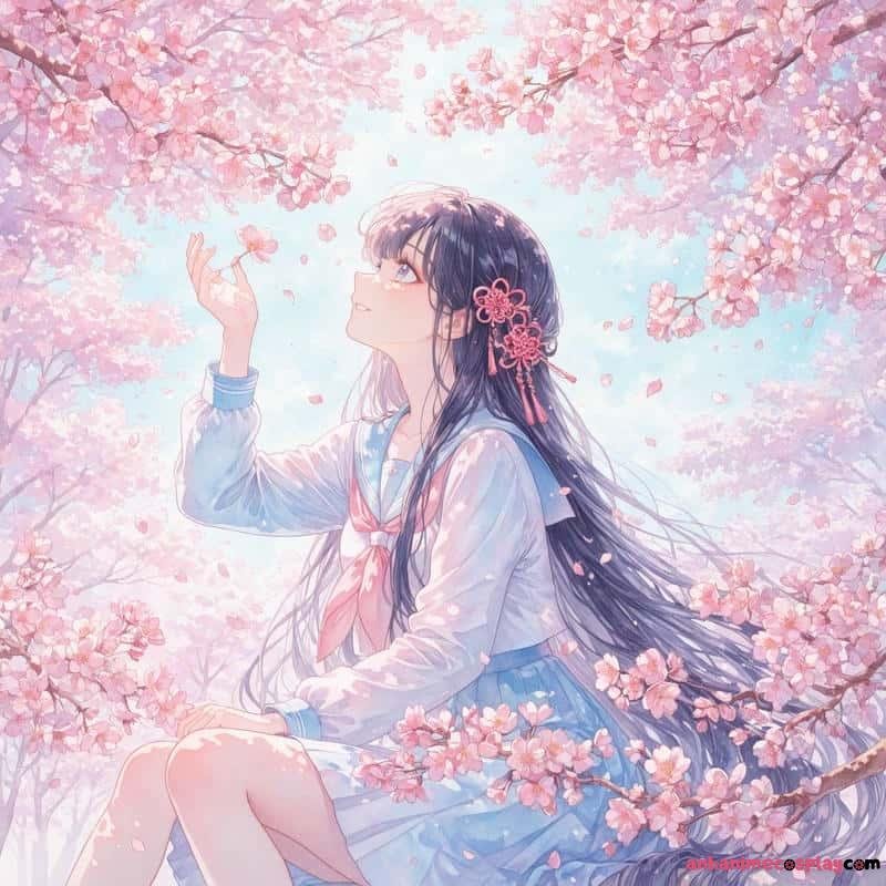 hình ảnh hoa anh đào anime đẹp