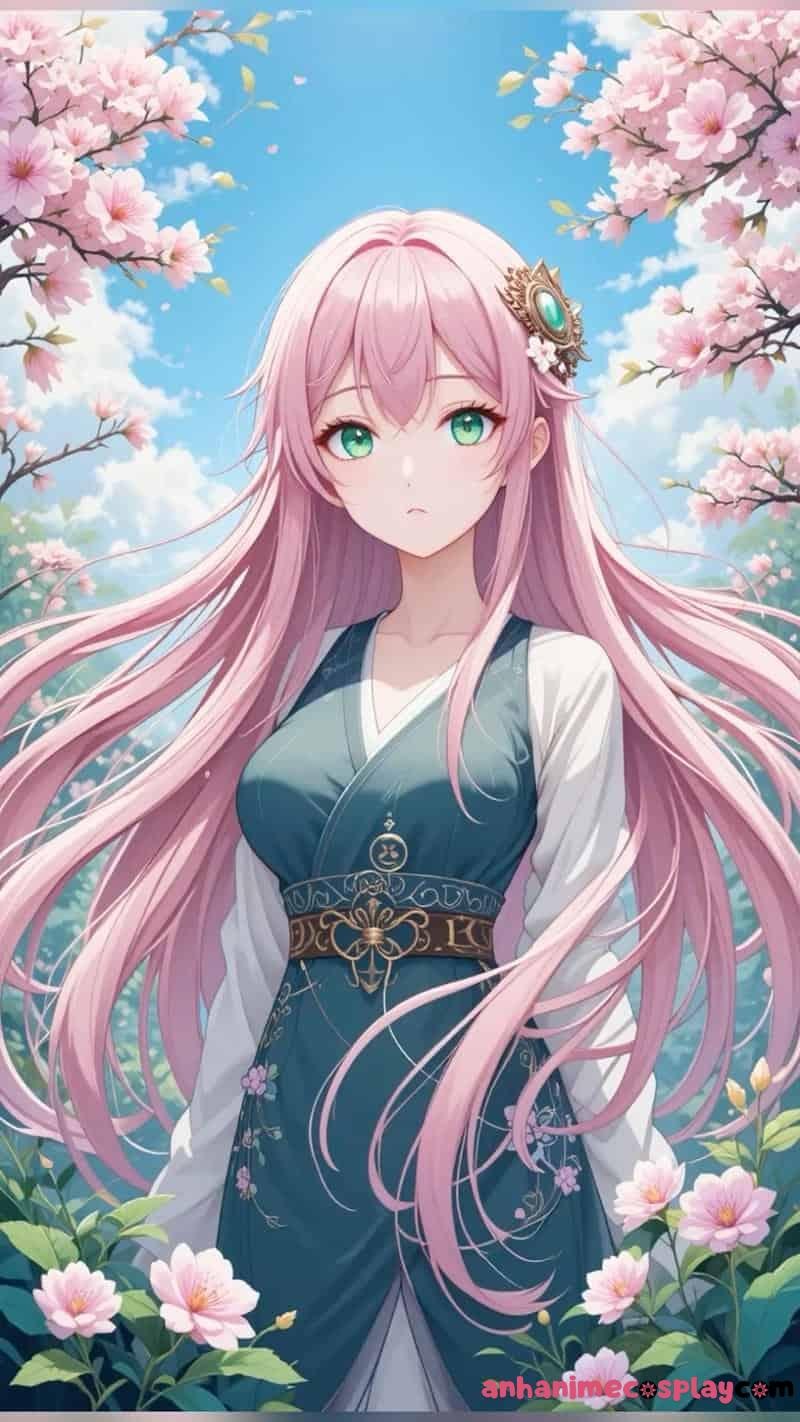 hình ảnh hoa anh đào anime gái đẹp