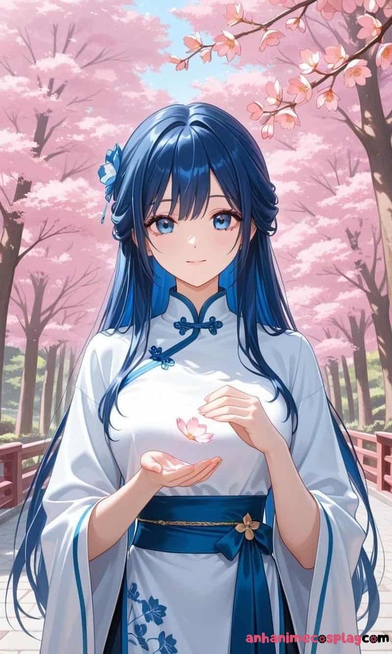 hình ảnh hoa anh đào anime nhẹ nhàng