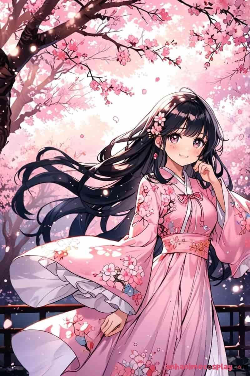 hình ảnh hoa anh đào nhật anime
