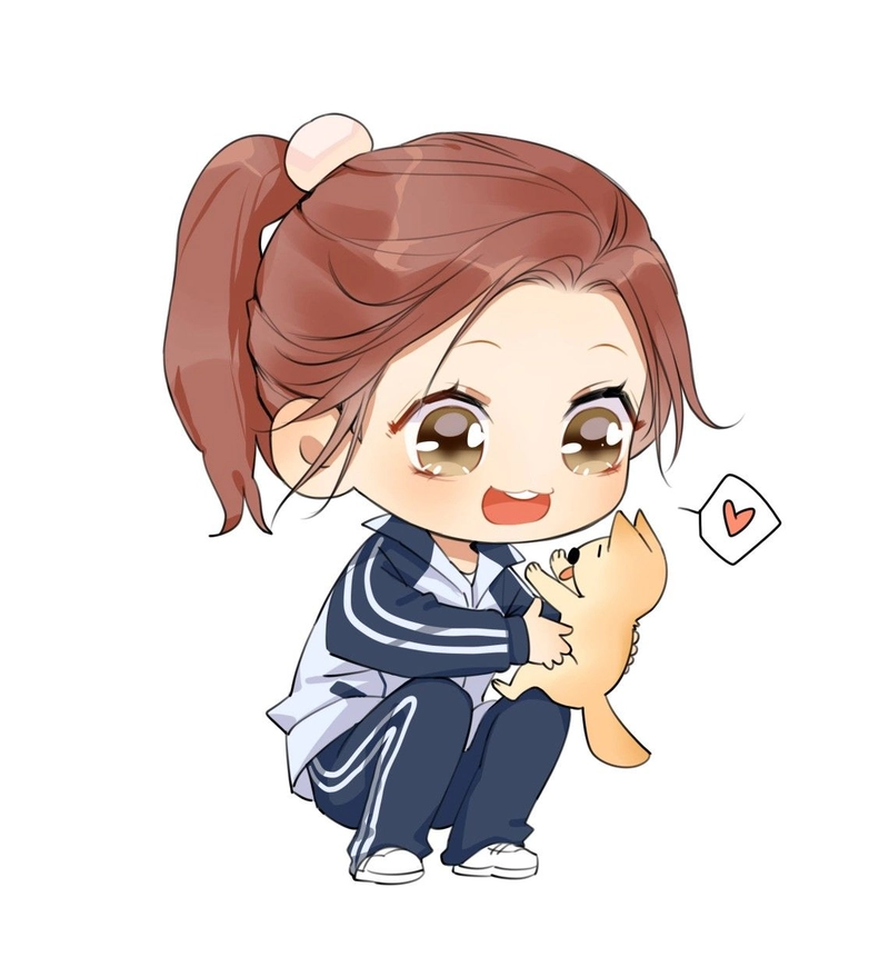 hình ảnh học sinh nữ chibi