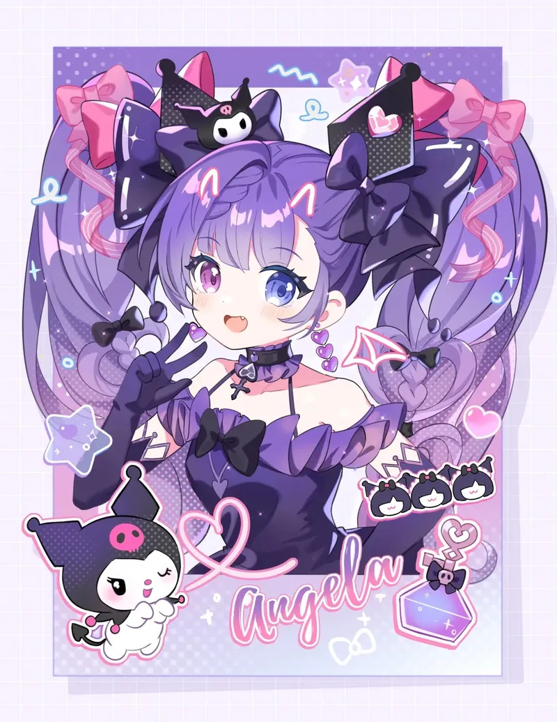hình ảnh kuromi anime chibi cute