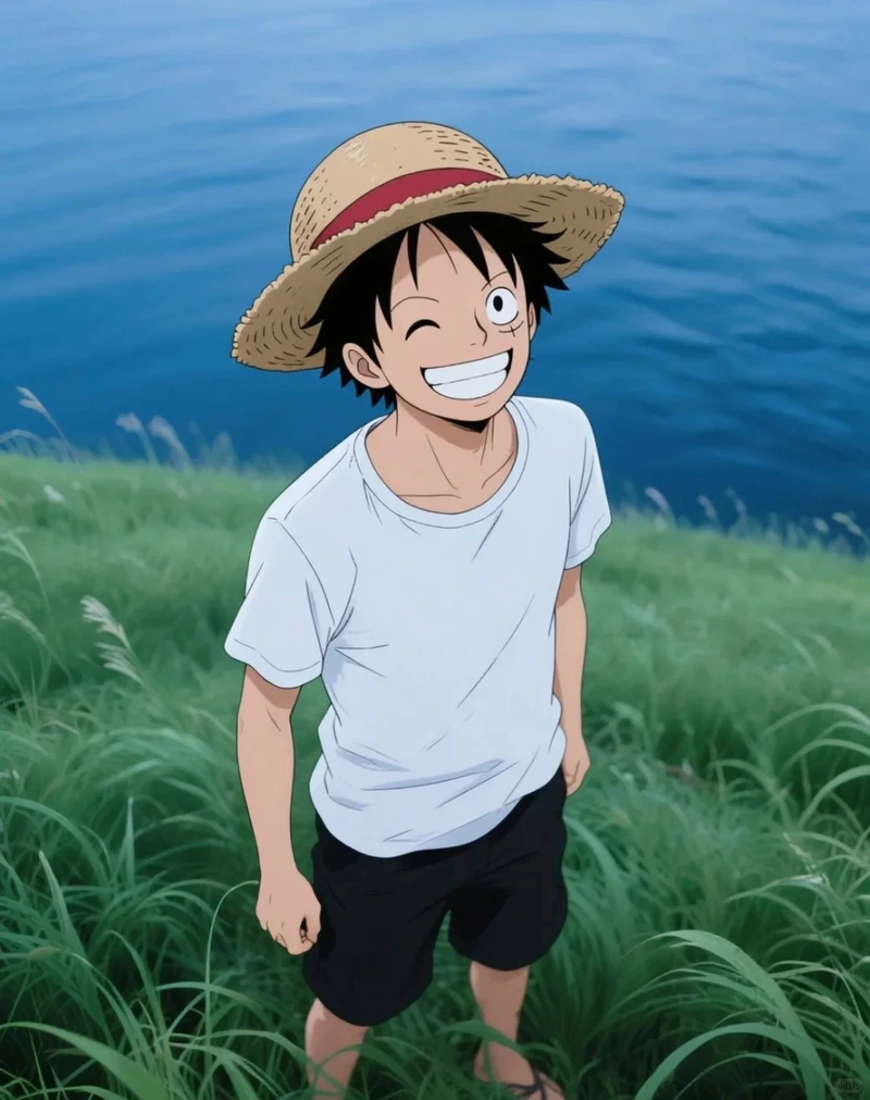 hình ảnh luffy hài hước