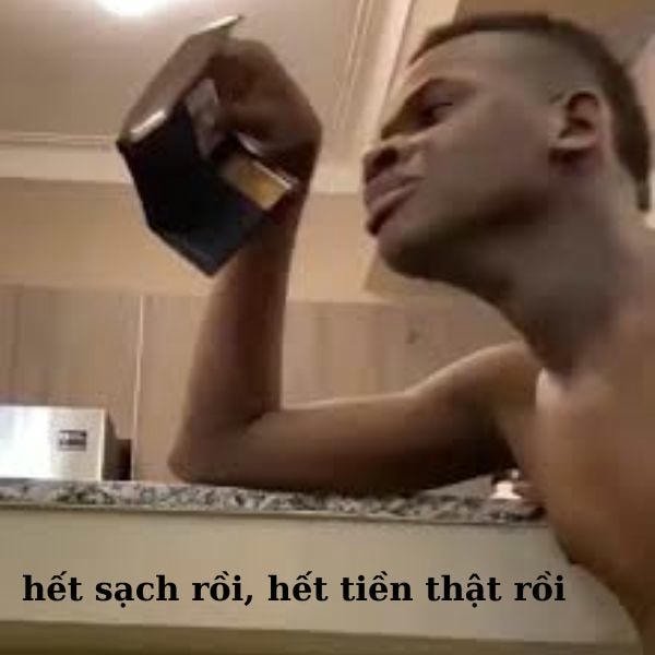 hình ảnh meme hết tiền