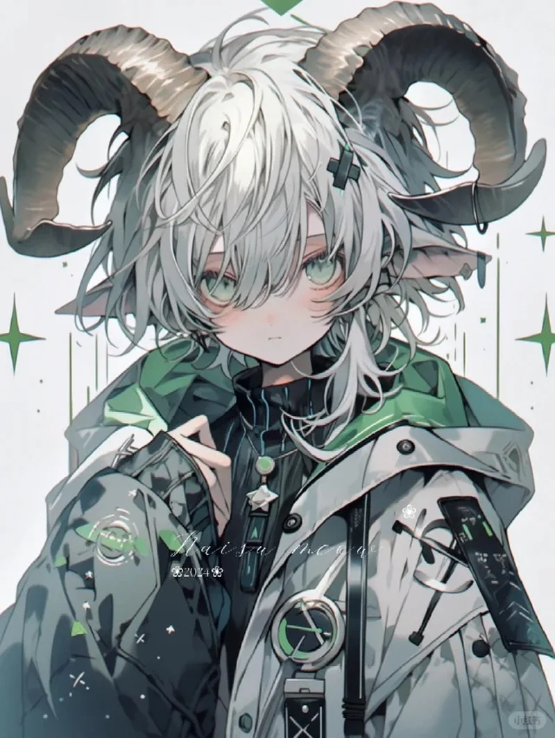hình anime cung bạch dương cute
