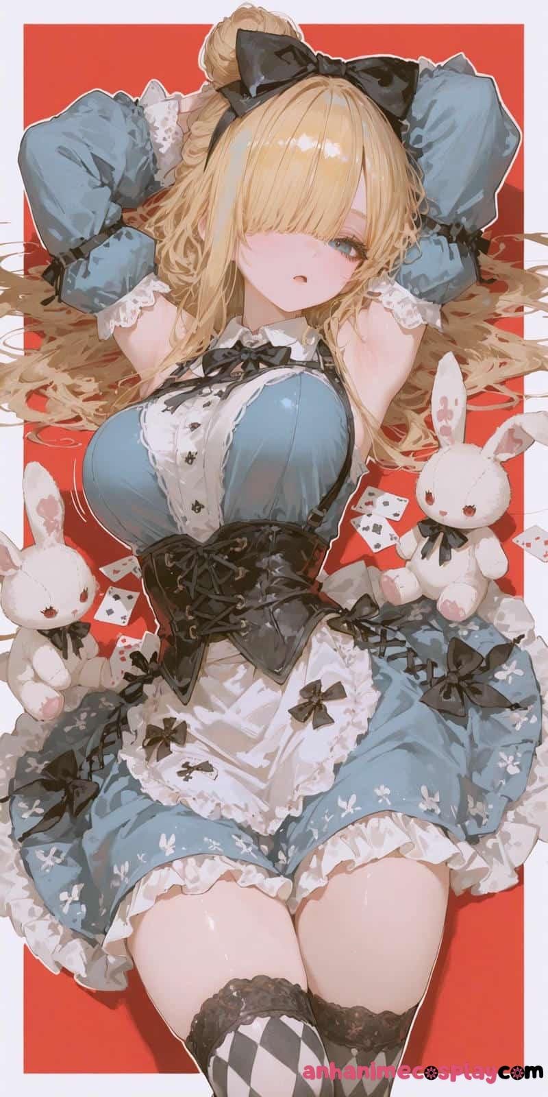 hình anime nữ tóc vàng