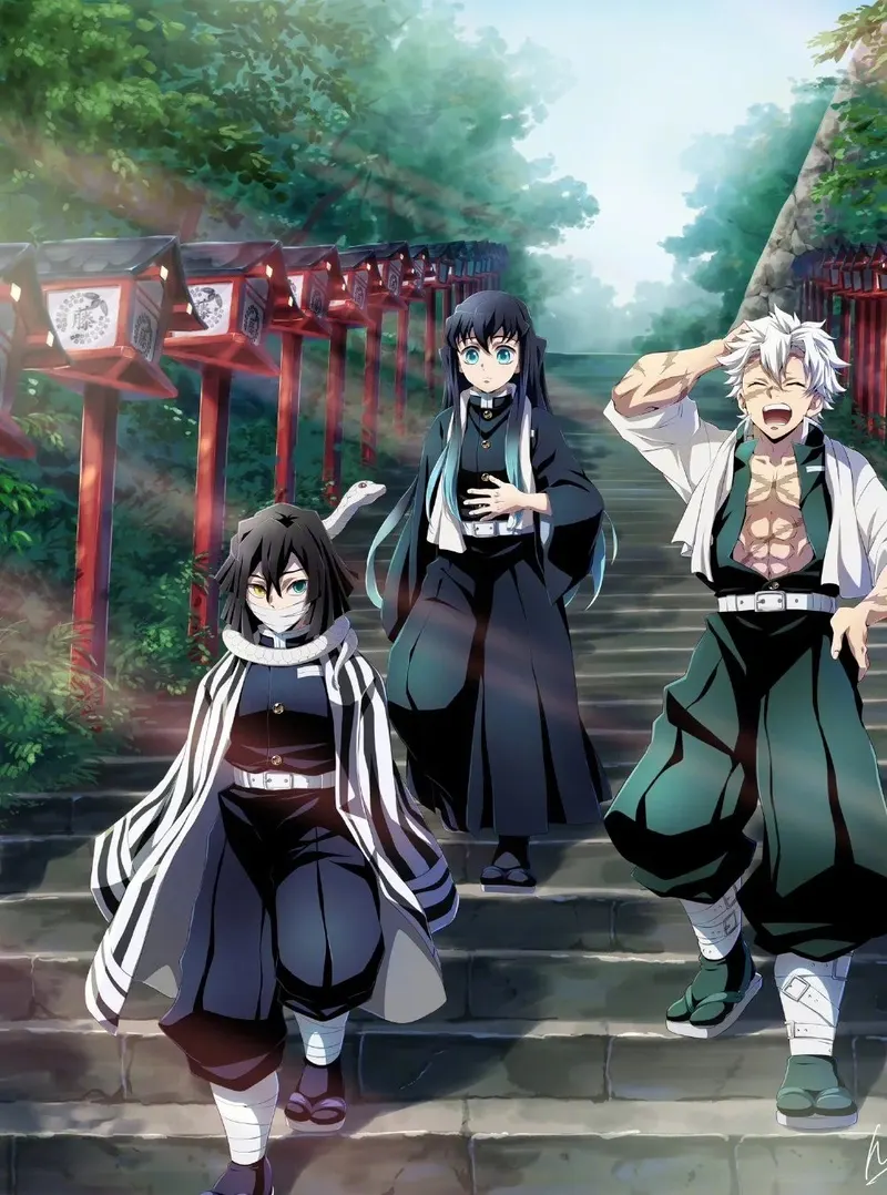 hình anime thanh gươm diệt quỷ kinh dị