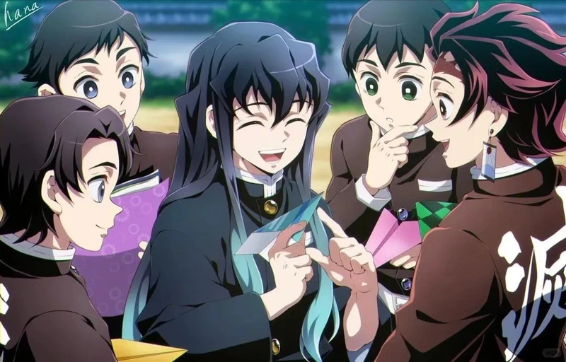 hình anime thanh gươm diệt quỷ mạnh mẽ