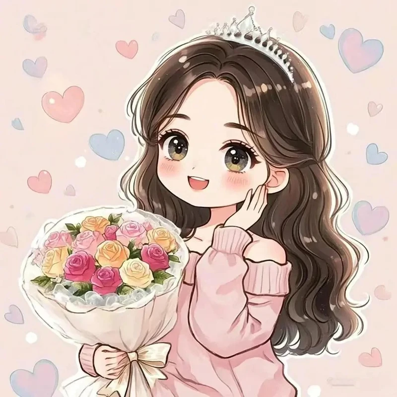 hình chibi nữ cute đáng yêu dễ thương