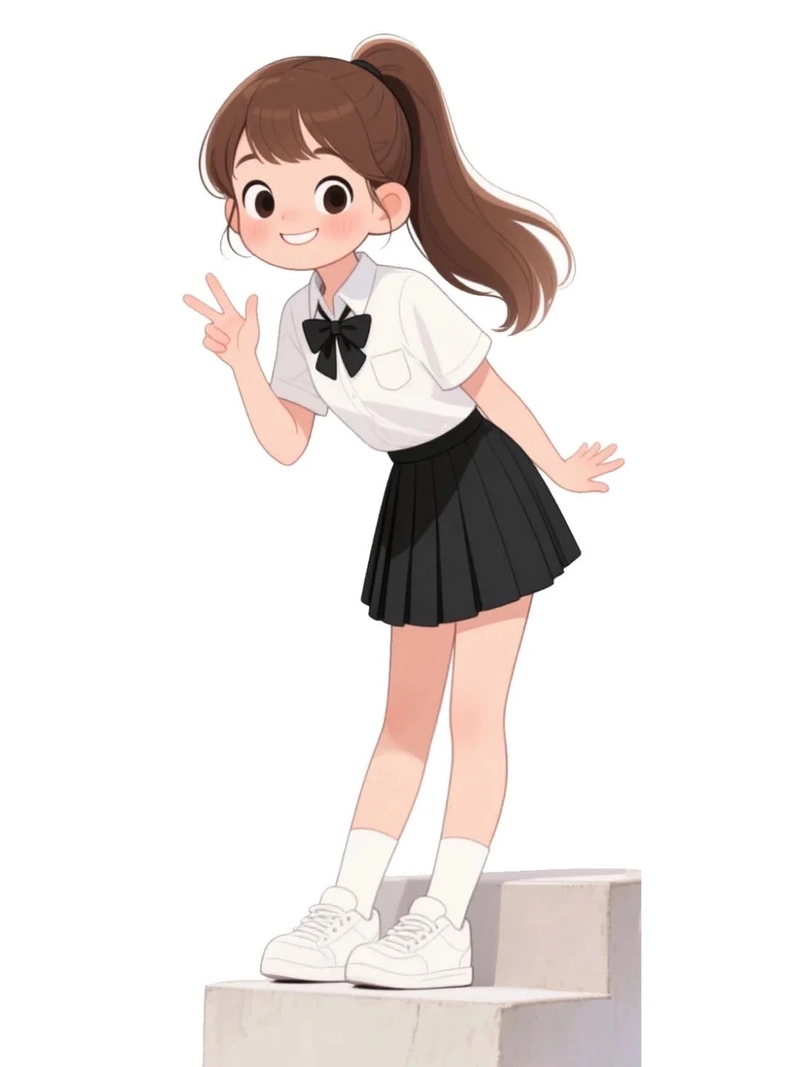 hình chibi nữ cute dễ vẽ