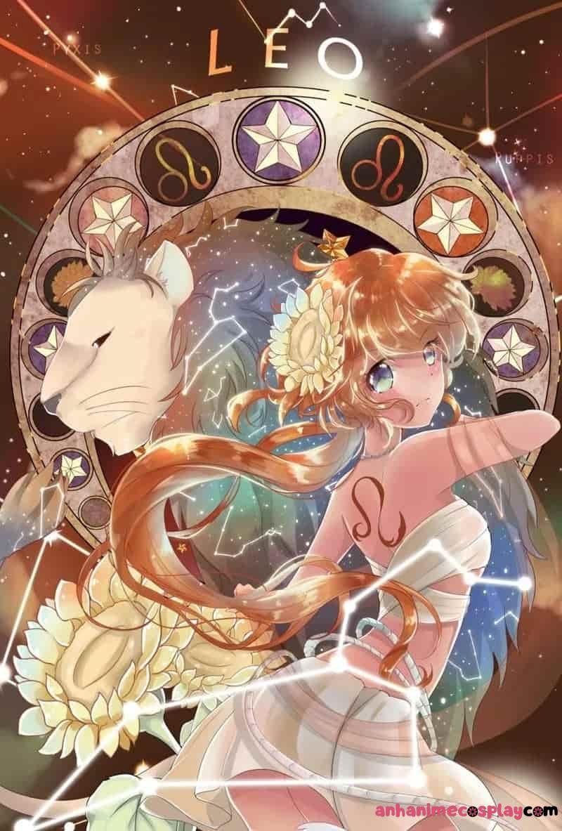 hình cung sư tử nữ anime đẹp
