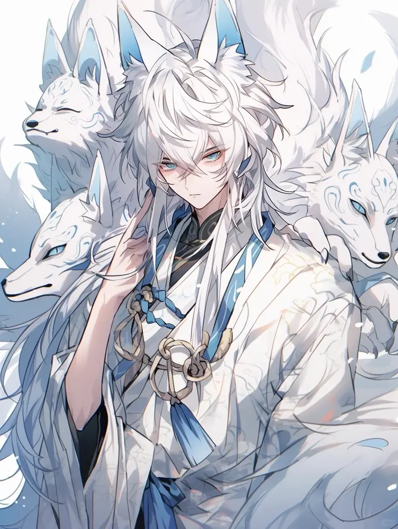 hình hồ ly anime huyền bí