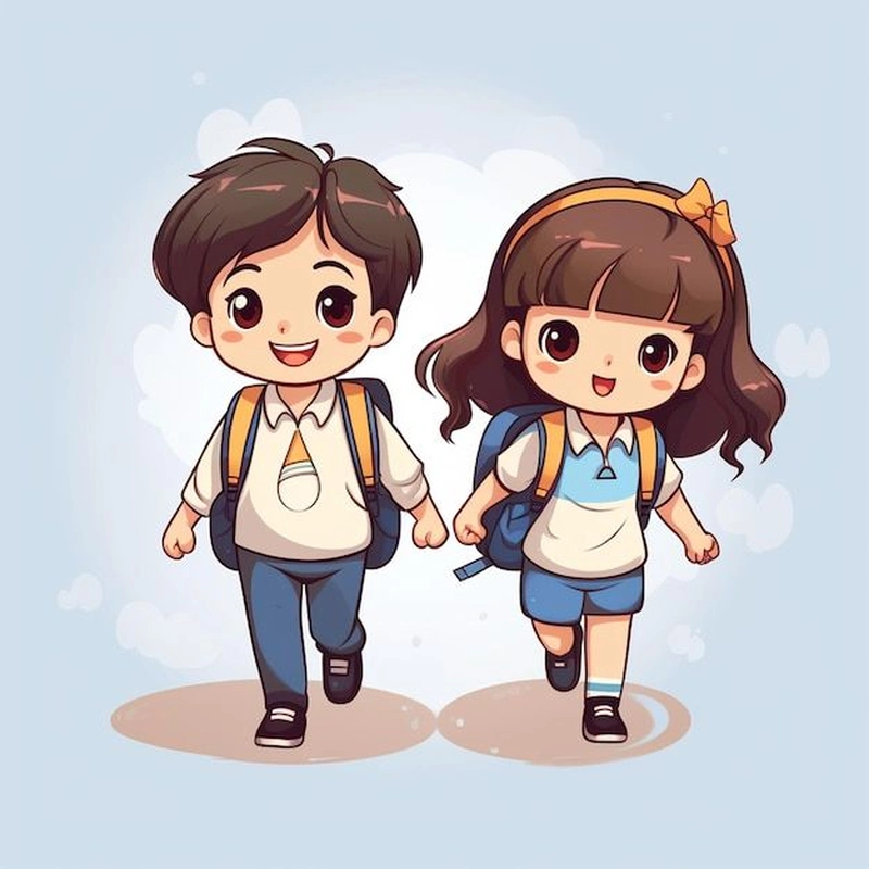 hình học sinh chibi nổi bật