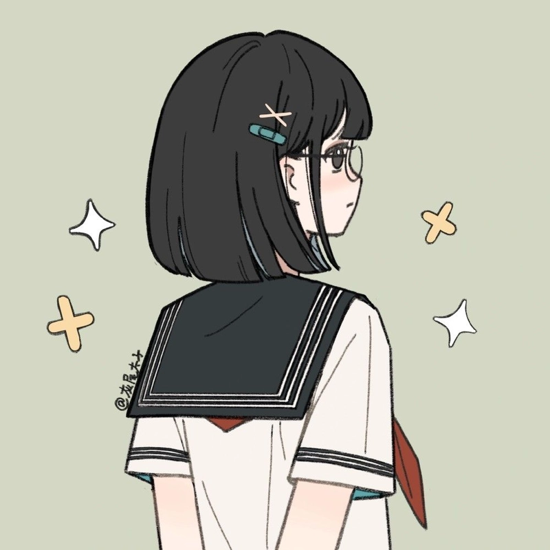 hình học sinh nữ chibi