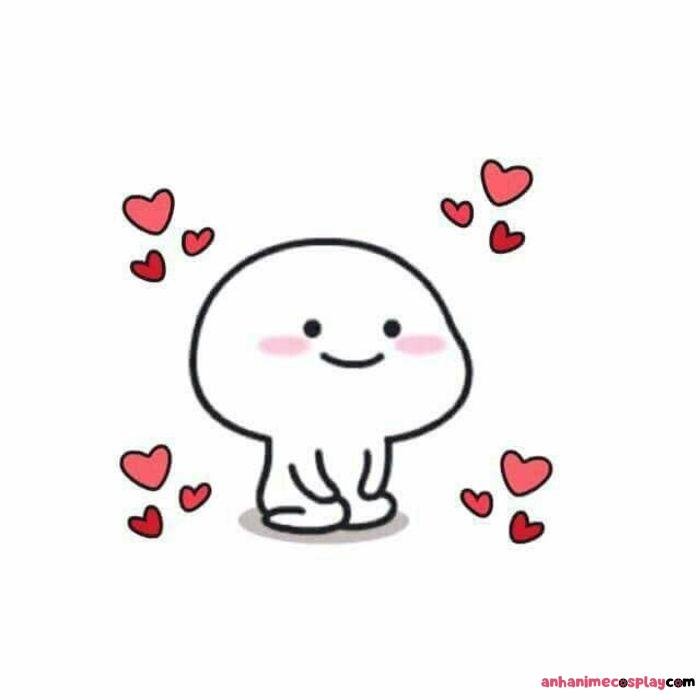 hình meme thả tim cực xinh