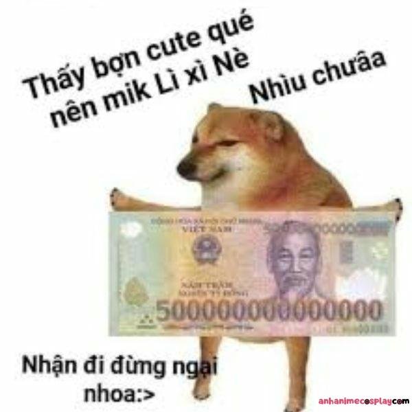 hình meme tiền