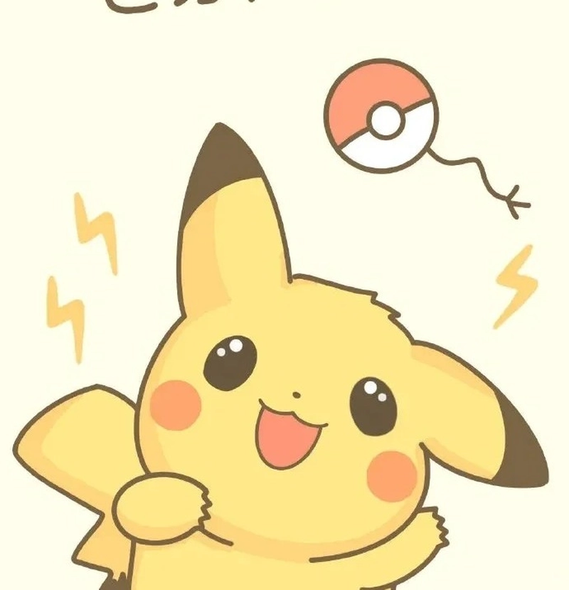 hình pikachu chibi cute