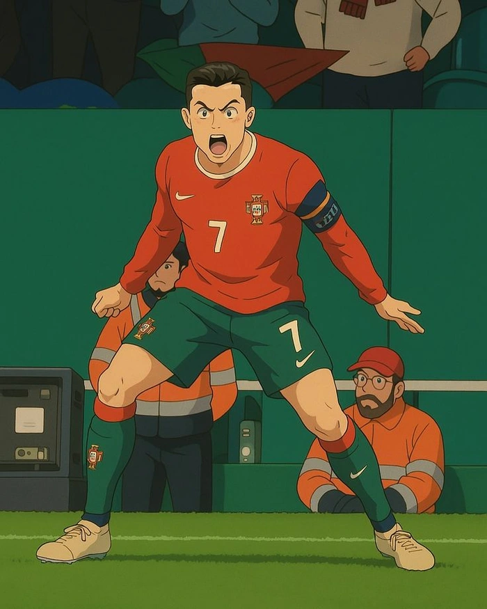 hình ronaldo anime ngầu
