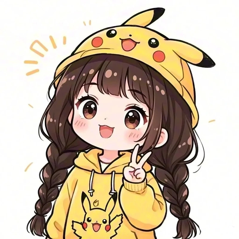hình vẽ chibi nữ đáng yêu dễ thương