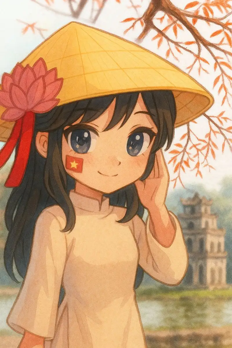 hình vẽ chibi việt nam