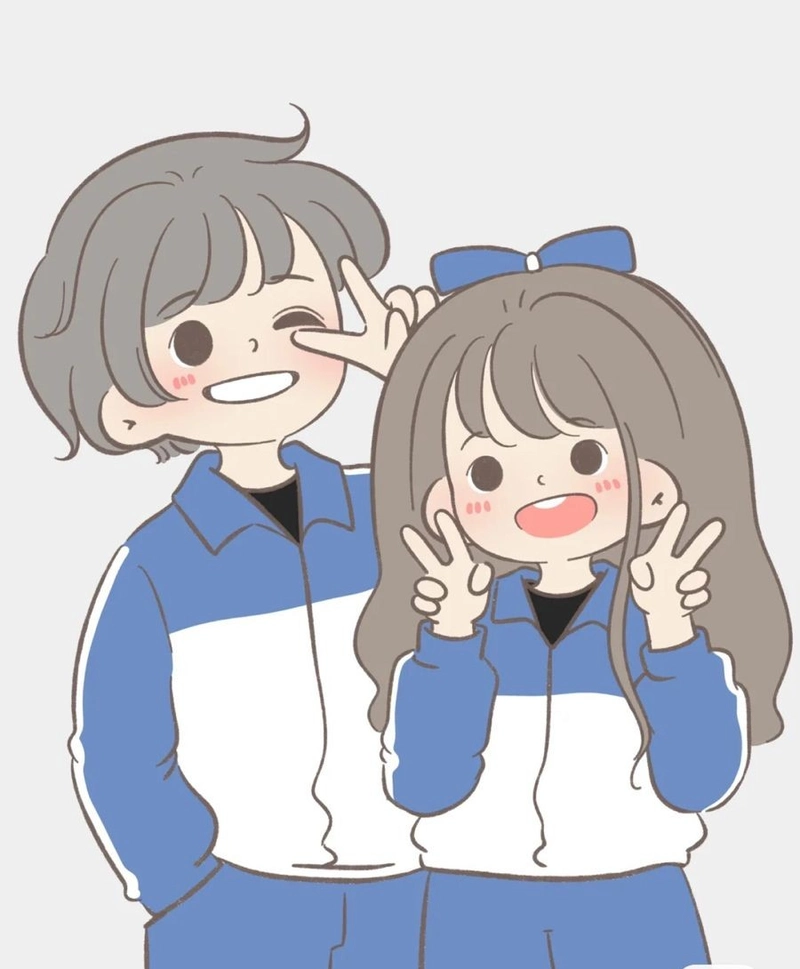 học sinh chibi trong sáng