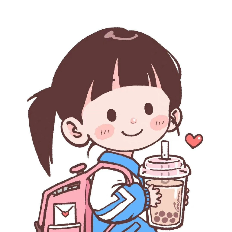 học sinh chibi vui vẻ