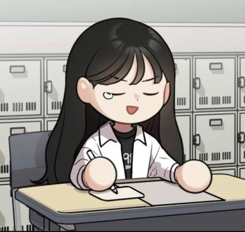 học sinh nữ chibi dễ thương