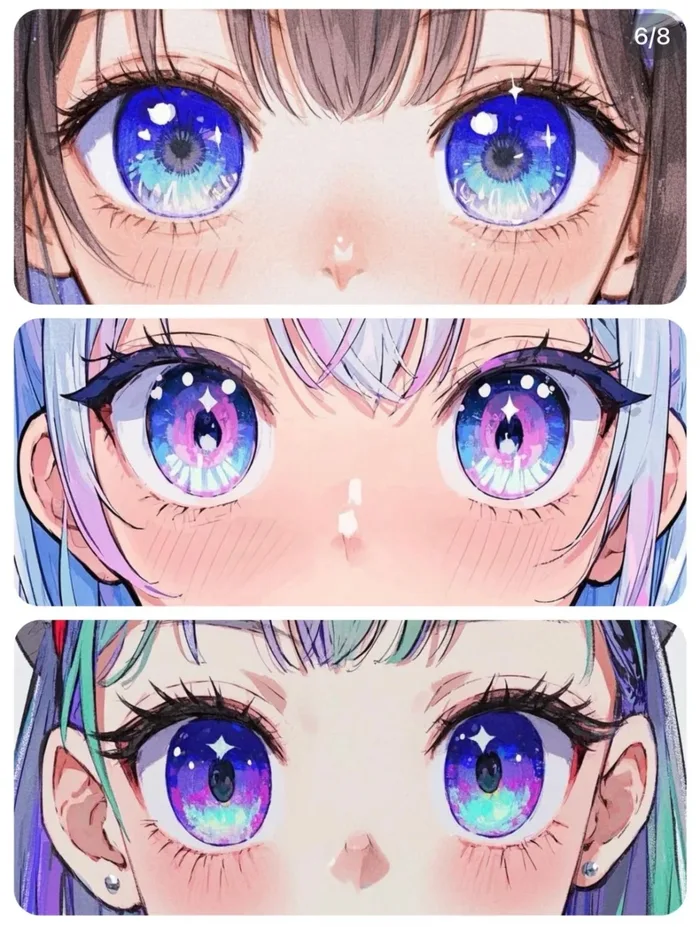 mắt anime buồn sâu