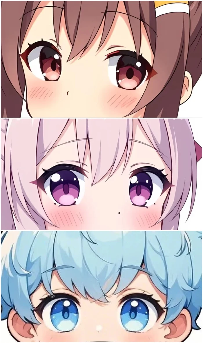 mắt anime độc đáo