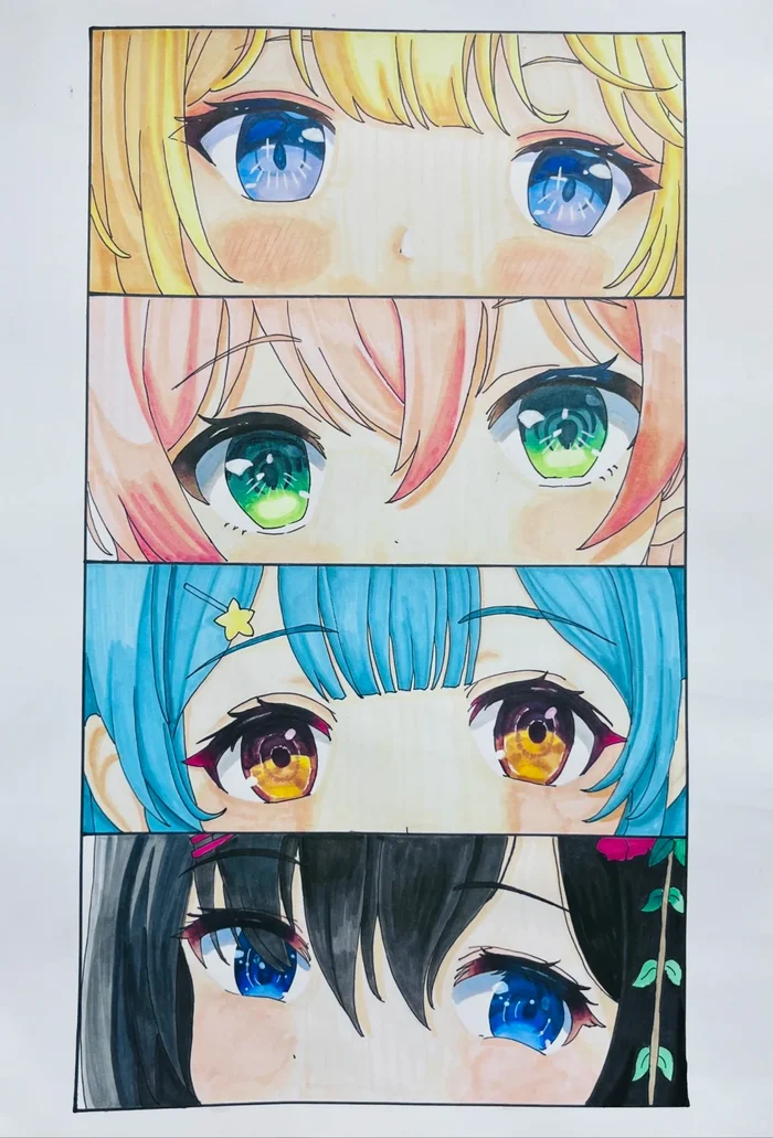 mắt anime mạnh mẽ