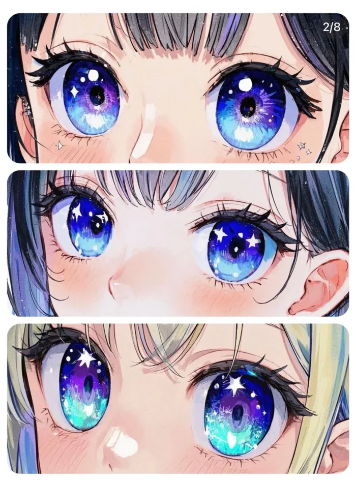 mắt anime ngầu