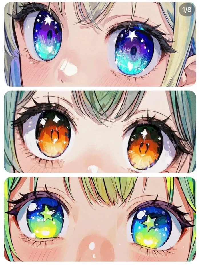 mắt anime nữ