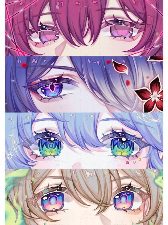 mắt anime sắc nét