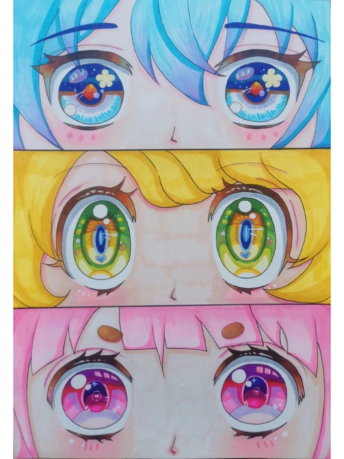 mắt anime sáng
