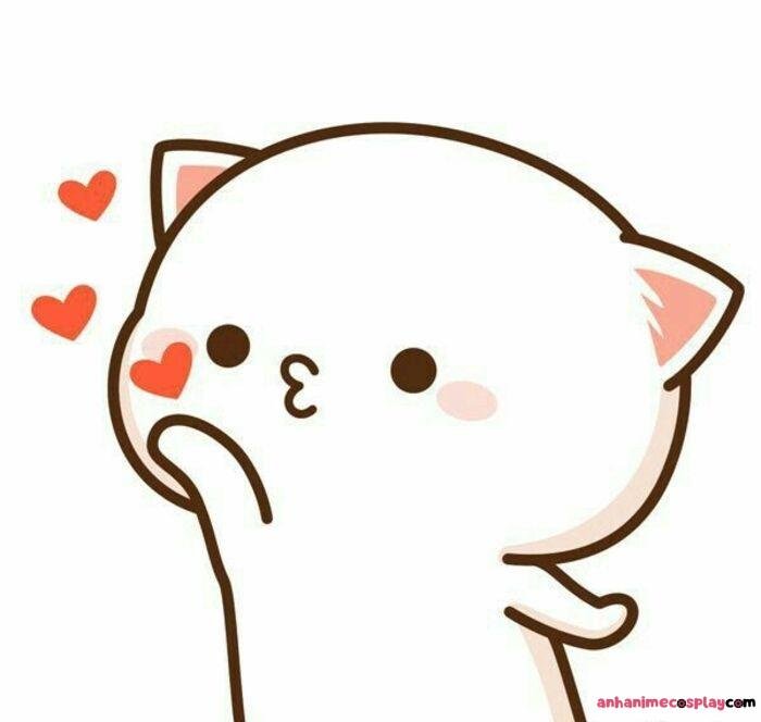 meme thả tim mèo xinh yêu